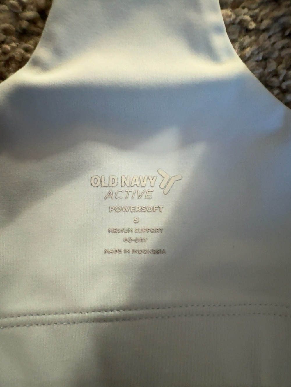 Old Navy Shimmer Scoop Sports Bralette in Silver size small - Picture 3 of 4